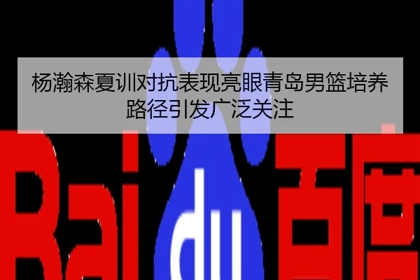 杨瀚森夏训对抗表现亮眼青岛男篮培养路径引发广泛关注